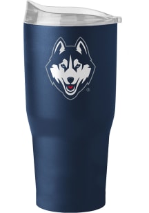 Logo Brands UConn Huskies 30 oz Flipside Powder Coat Stainless Steel Tumbler - Navy Blue