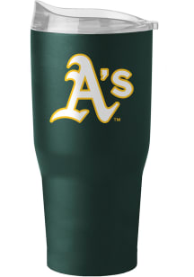 Logo Brands Oakland Athletics 30 oz Flipside Powder Coat Stainless Steel Tumbler - Green