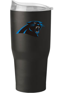 Logo Brands Carolina Panthers 30 oz Flipside Powder Coat Stainless Steel Tumbler - Black
