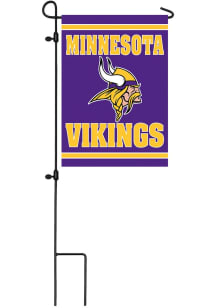 Minnesota Vikings Suede Garden Flag - Purple