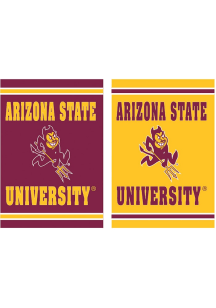 Arizona State Sun Devils Embossed Suede Garden Flag - Red