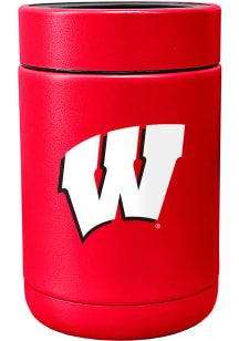 Logo Brands Wisconsin Badgers Flipside Powder Coat Stainless Steel Coolie