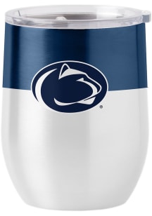 Penn State Nittany Lions 16 oz Colorblock Curved Stainless Steel Stemless - Blue