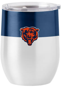 Chicago Bears 16 oz Colorblock Curved Stainless Steel Stemless - Blue