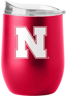 Nebraska Cornhuskers 16 oz Flipside Powder Coat Curved Stainless Steel Stemless - Red
