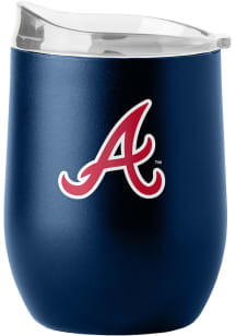 Atlanta Braves 16 oz Flipside Powder Coat Curved Stainless Steel Stemless - Red