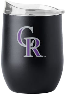 Colorado Rockies 16 oz Flipside Powder Coat Curved Stainless Steel Stemless - Purple
