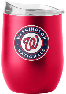 Washington Nationals 16 oz Flipside Powder Coat Curved Stainless Steel Stemless - Red