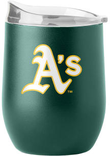 Oakland Athletics 16 oz Flipside Powder Coat Curved Stainless Steel Stemless - Green