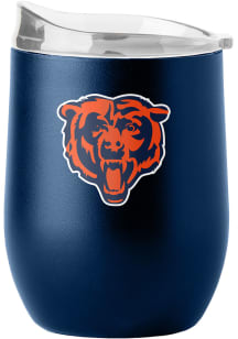 Chicago Bears 16 oz Flipside Powder Coat Curved Stainless Steel Stemless - Blue