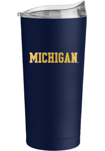 Logo Brands Michigan Wolverines 20 oz Flipside Powder Coat Stainless Steel Tumbler - Blue