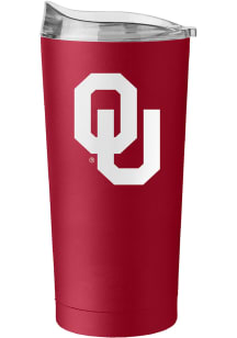 Logo Brands Oklahoma Sooners 20 oz Flipside Powder Coat Stainless Steel Tumbler - Red