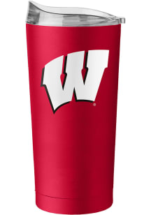 Logo Brands Wisconsin Badgers 20 oz Flipside Powder Coat Stainless Steel Tumbler - Red