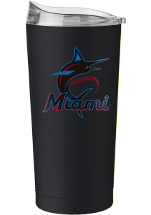 Logo Brands Miami Marlins 20 oz Flipside Powder Coat Stainless Steel Tumbler - Blue