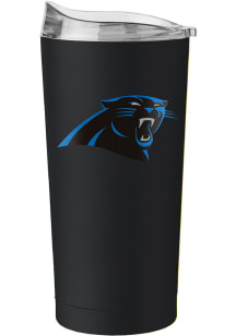 Logo Brands Carolina Panthers 20 oz Flipside Powder Coat Stainless Steel Tumbler - Black