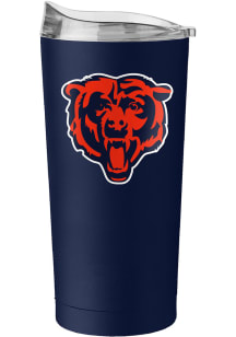 Logo Brands Chicago Bears 20oz Flipside Powder Coat Stainless Steel Tumbler - Navy Blue