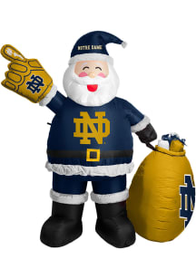 Notre Dame Fighting Irish Denim Blue Outdoor Inflatable 7ft Santa