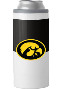 Logo Brands Iowa Hawkeyes 12 oz Colorblock Slim Stainless Steel Coolie
