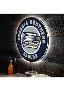 Georgia Southern Eagles 23 in Round Light Up Sign - Blue