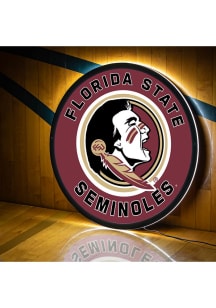 Florida State Seminoles 23 in Round Light Up Sign - Red