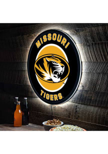 Missouri Tigers 23 in Round Light Up Sign - Gold