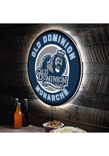 Old Dominion Monarchs 23 in Round Light Up Sign - Blue