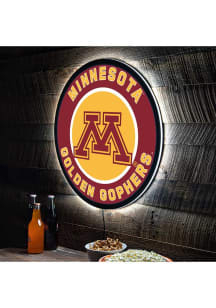 Minnesota Golden Gophers 23 in Round Light Up Sign - Maroon