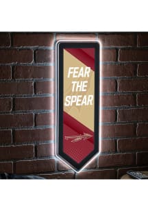 Florida State Seminoles 9x23 Banner Shaped Light Up Sign - Red