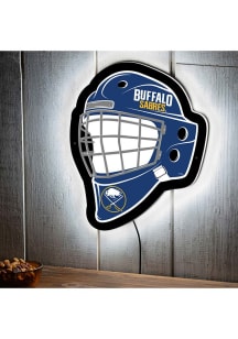 Buffalo Sabres 15.6x19 Goalie Mask Light Up Sign - Navy Blue