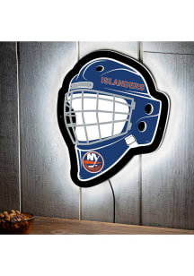 New York Islanders 15.6x19 Goalie Mask Light Up Sign - Blue