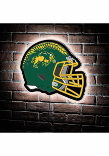 North Dakota State Bison 19.5x15 Helmet Light Up Sign - Yellow