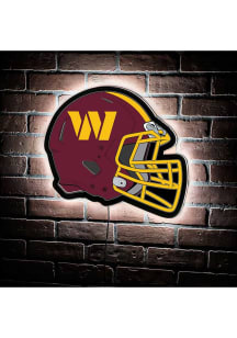Washington Commanders 19.5x15 Helmet Light Up Sign - Red