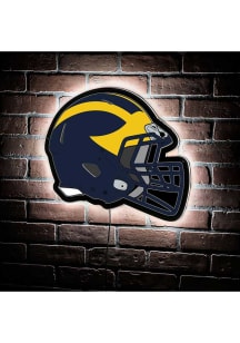 Michigan Wolverines 19.5x15 Helmet Light Up Sign - Blue