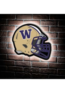 Washington Huskies 19.5x15 Helmet Light Up Sign - Purple