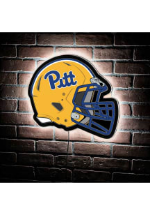 Pitt Panthers 19.5x15 Helmet Light Up Sign - Gold