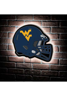 West Virginia Mountaineers 19.5x15 Helmet Light Up Sign - Gold