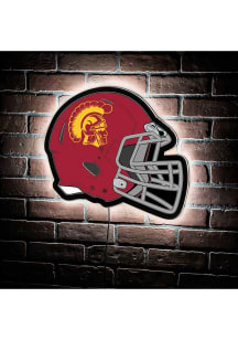 USC Trojans 19.5x15 Helmet Light Up Sign - Red