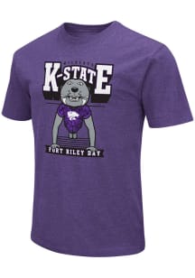 Colosseum K-State Wildcats Purple Football Playbook Short Sleeve T Shirt
