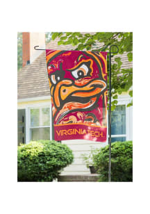 Virginia Tech Hokies Justin Patten Suede Silk Screen Flag