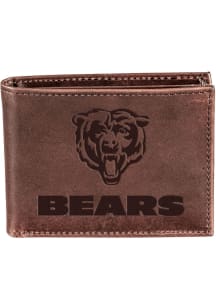 Chicago Bears Leather Mens Bifold Wallet