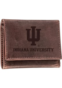Indiana Hoosiers Leather Mens Trifold Wallet