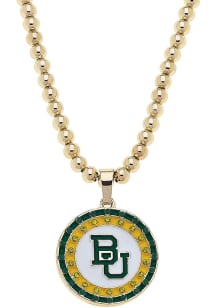 Baylor Bears Pave Disc Necklace