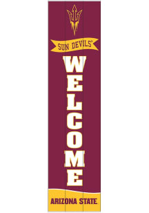 Arizona State Sun Devils Porch Leaner Sign - Maroon