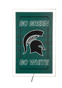 Michigan State Spartans LED Lighted Wall Sign - Green