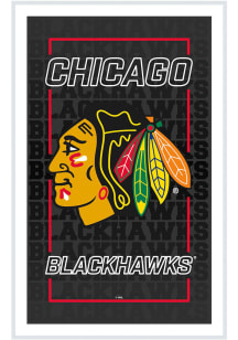Chicago Blackhawks LED Lighted Wall Sign - Black