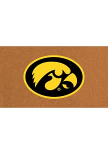 Iowa Hawkeyes Full Color Coir Door Mat