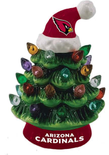 Arizona Cardinals Tree Table Top Ornament - Green