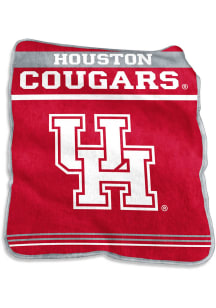 Houston Cougars Throw Raschel Throw Blanket - Red