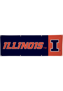 Illinois Fighting Illini 2' x 6' Banner - Navy Blue
