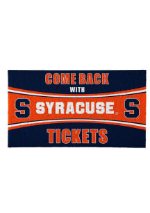 Syracuse Orange Come Back With Tickets Door Mat